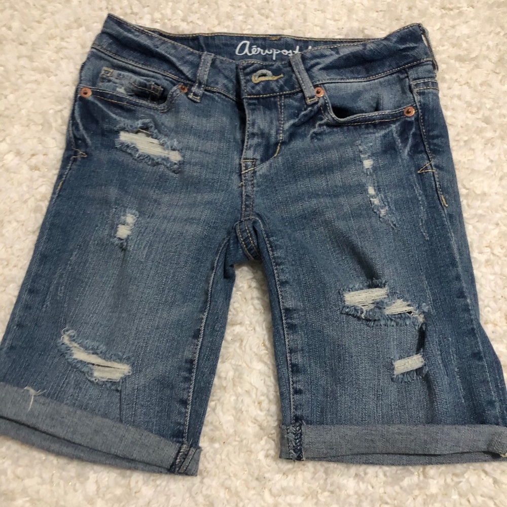 Aeropostale Jean Bermuda Shorts